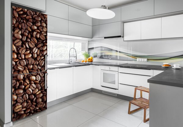 Nálepka na ledničku samolepící Zrnka kávy FridgeStick-70x190-f-57418754