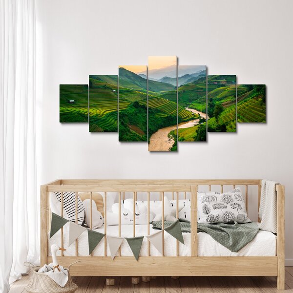 Obraz - Rýžové terasy II. (210x100 cm)