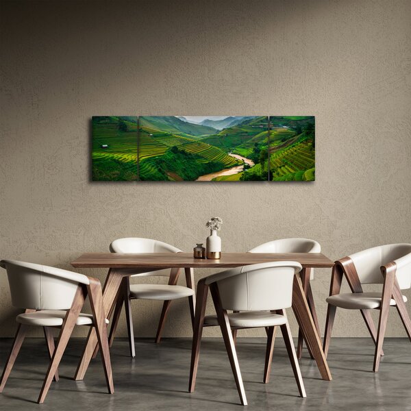 Obraz - Rýžové terasy II. (170x50 cm)