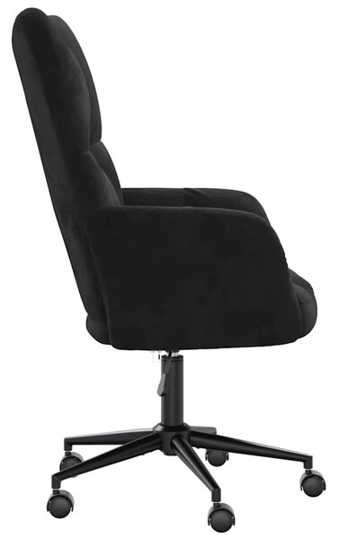 Relaxační křeslo černé samet 328178