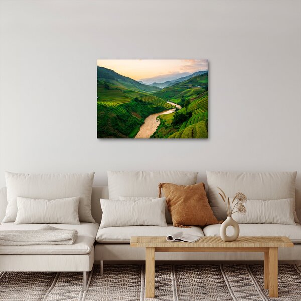 Obraz - Rýžové terasy II. (70x50 cm)