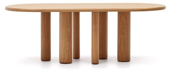 Jídelní stůl v dekoru jasanu 105x220 cm Mailen – Kave Home