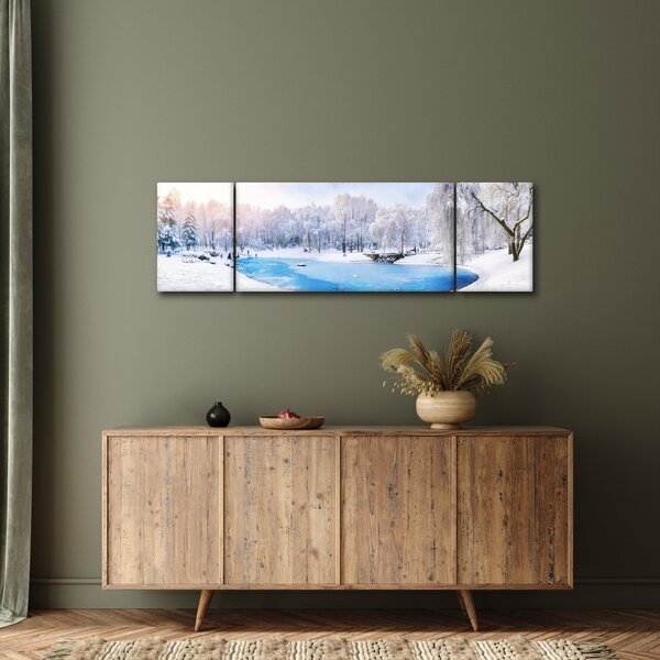 Obraz - Ledové jezero (170x50 cm)