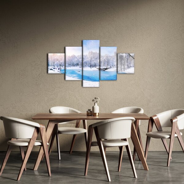 Obraz - Ledové jezero (125x70 cm)