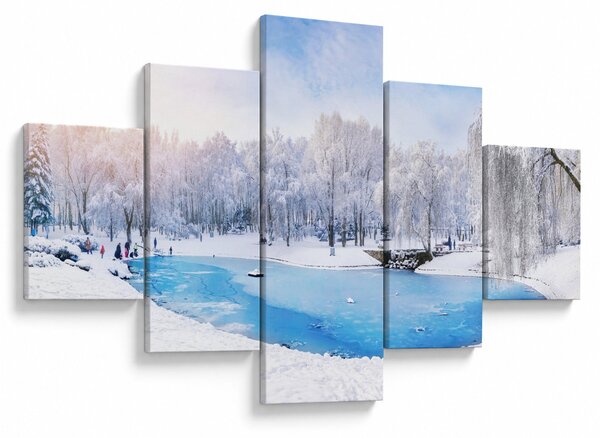 Obraz - Ledové jezero (125x70 cm)