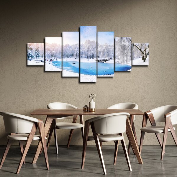 Obraz - Ledové jezero (210x100 cm)