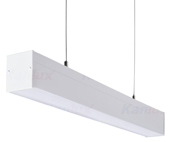KANLUX Závěsné osvětlení pro LED trubice T8 AMADEUS, 1xG13, 18W, 63x150x6cm, bílé, mikroprizmatický difuzor 28443
