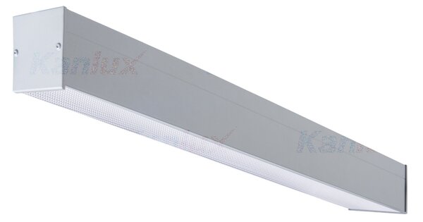 LUMINES Stropní osvětlení pro LED trubice T8 AMADEUS, 1xG13, 58W, 154x6,9x6cm, stříbrné, mikroprizmatický di