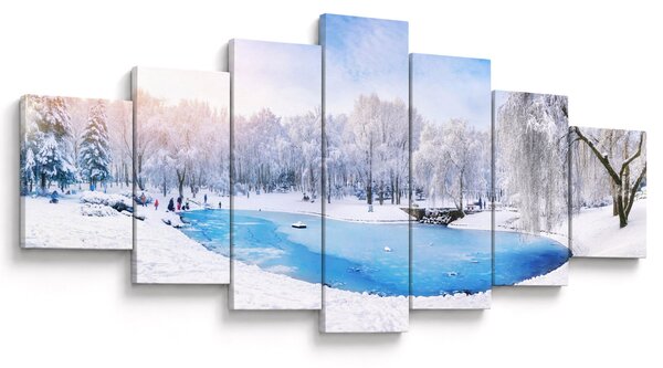 Obraz - Ledové jezero (210x100 cm)