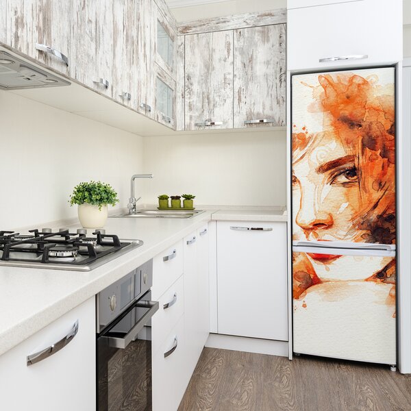 Foto tapeta na ledničku Abstrakce žena FridgeStick-70x190-f-59078070
