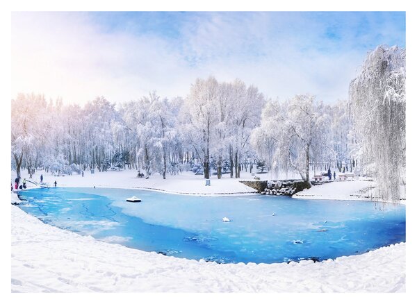 Obraz - Ledové jezero (70x50 cm)