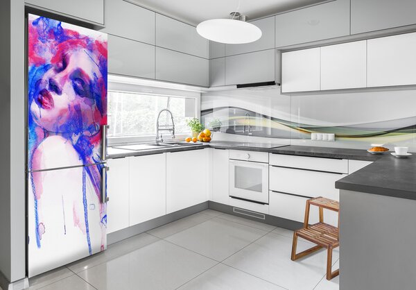Foto tapeta na ledničku Abstrakce žena FridgeStick-70x190-f-59594105