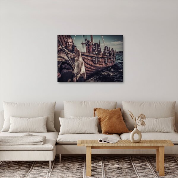 Obraz - Vikingský válečník (70x50 cm)