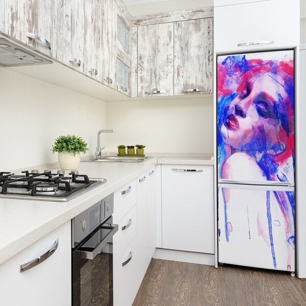 Foto tapeta na ledničku Abstrakce žena FridgeStick-70x190-f-59594105