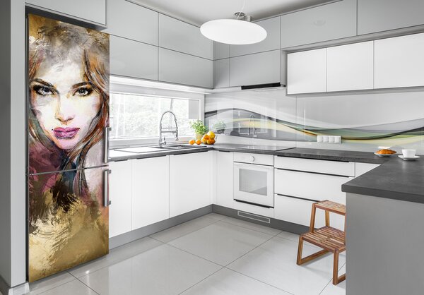 Foto tapeta na ledničku Abstrakce žena FridgeStick-70x190-f-60051496