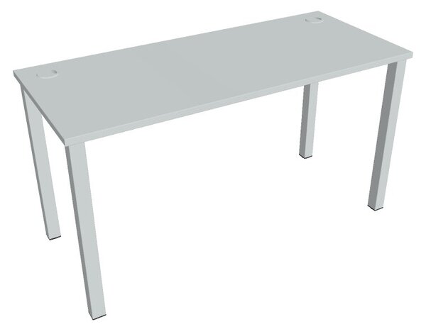 Kancelářský pracovní stůl UE 1400, deskaakát, bílá RAL 9016