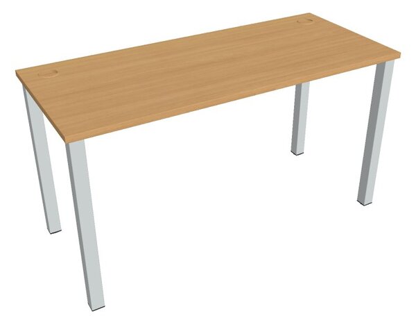 Kancelářský pracovní stůl UE 1400, deskaakát, bílá RAL 9016