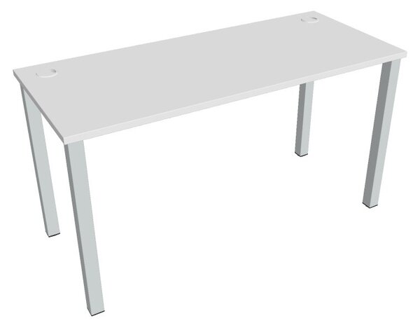 Kancelářský pracovní stůl UE 1400, deskaakát, bílá RAL 9016