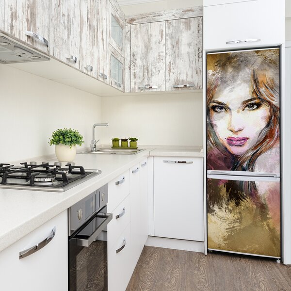 Foto tapeta na ledničku Abstrakce žena FridgeStick-70x190-f-60051496