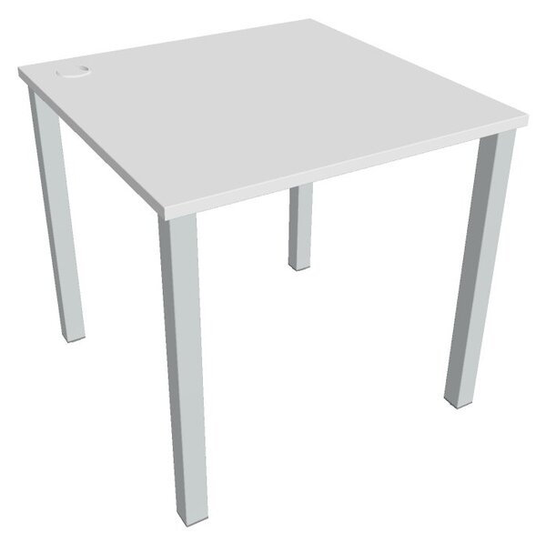 Kancelářský pracovní stůl US 800, deskaakát, bílá RAL 9016