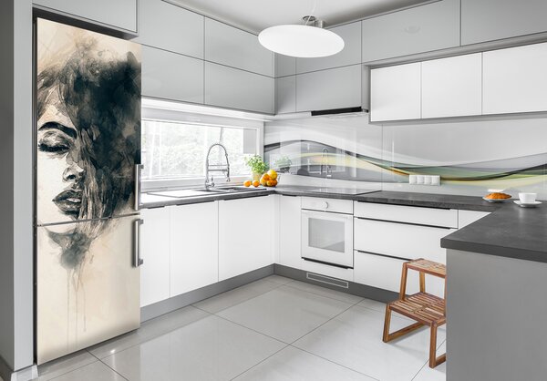 Foto tapeta na ledničku Abstrakce žena FridgeStick-70x190-f-60179177