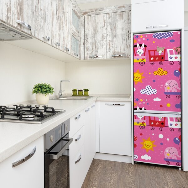 Nálepka fototapeta lednička Veselý vlak FridgeStick-70x190-f-60176888
