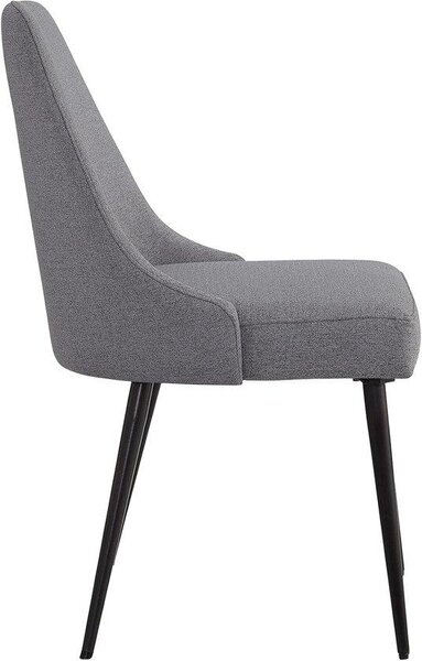 Ibenzoa® Sada 2 jídelních židlí s polstrováním – měkká a odolná látková potahová látka, robustní kovová konstrukce, ergonomický design a snadná údržba