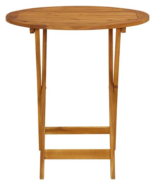 3dílný bistro set taupe textil a masivní dřevo 3281858