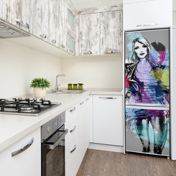 Foto tapeta na ledničku Abstrakce žena FridgeStick-70x190-f-60459905