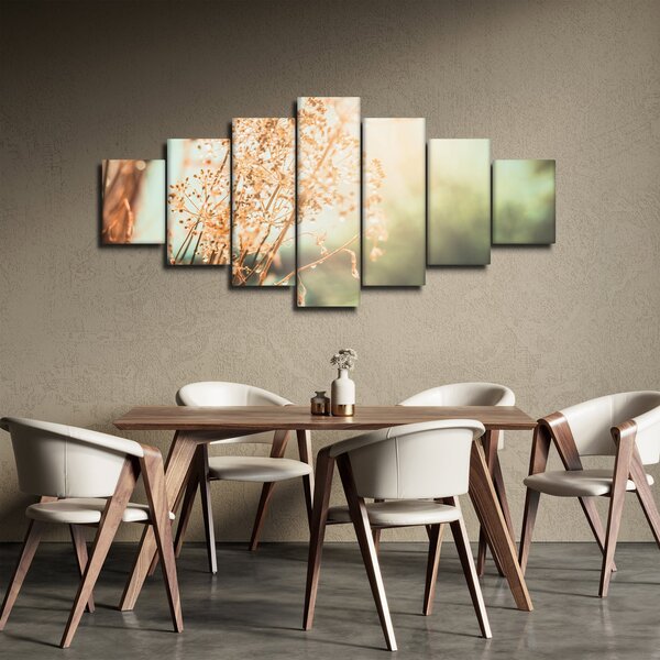 Obraz - Rostliny po dešti (210x100 cm)