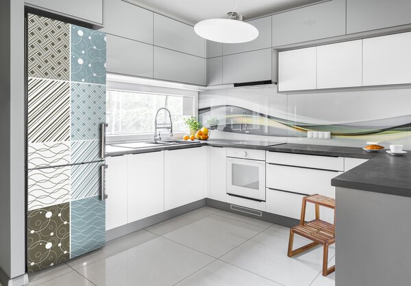 Foto tapeta na ledničku Geometrické vzory FridgeStick-70x190-f-60214450