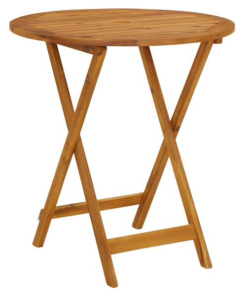 3dílný bistro set antracitový textil a masivní dřevo 3281845
