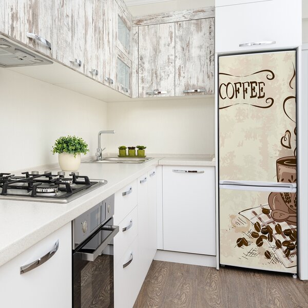 Nálepka tapeta na ledničku Aromatická káva FridgeStick-70x190-f-60905219