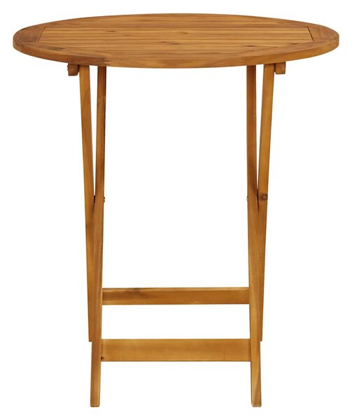 3dílný bistro set antracitový textil a masivní dřevo 3281845
