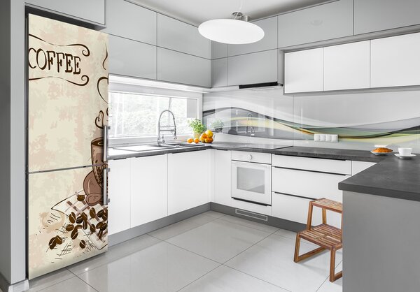 Nálepka tapeta na ledničku Aromatická káva FridgeStick-70x190-f-60905219