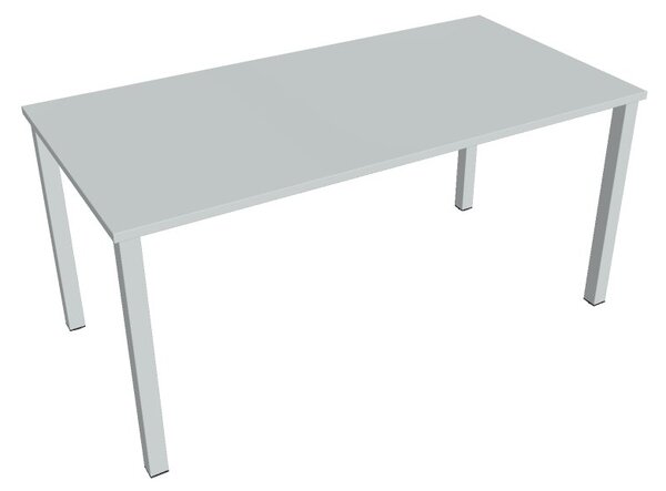 Kancelářský stůl jednací UJ 1600, deskaakát, bílá RAL 9016