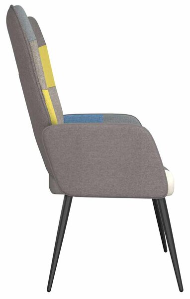 Relaxační křeslo patchwork textil 328185