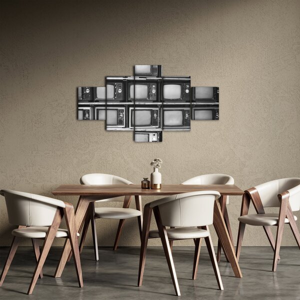 Obraz - Retro televize (125x70 cm)