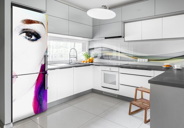 Foto tapeta na ledničku Abstrakce žena FridgeStick-70x190-f-68584728