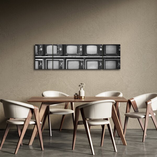 Obraz - Retro televize (170x50 cm)