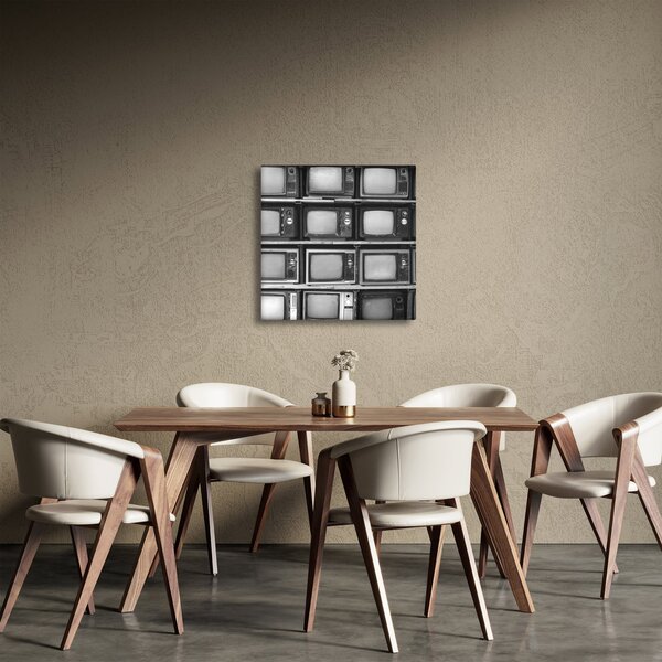 Obraz - Retro televize (30x30 cm)