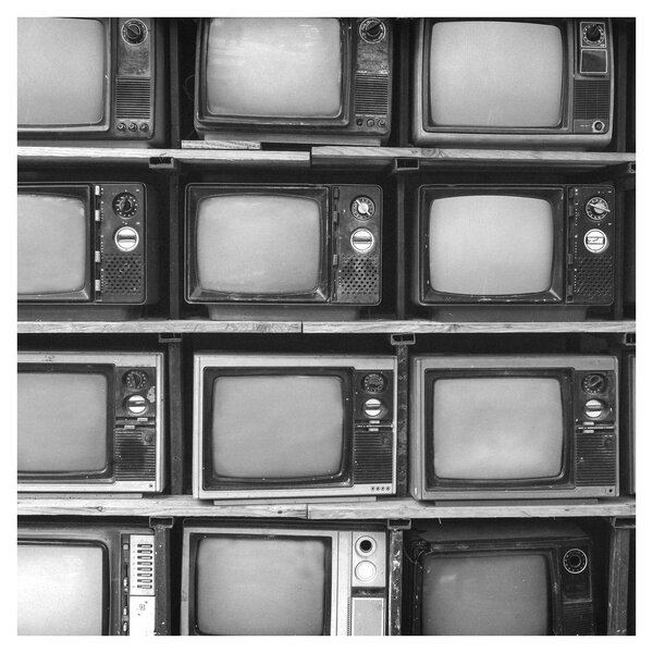 Obraz - Retro televize (30x30 cm)