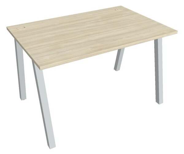 Kancelářský pracovní stůl USA 1200, bílá RAL 9016, deskaakát