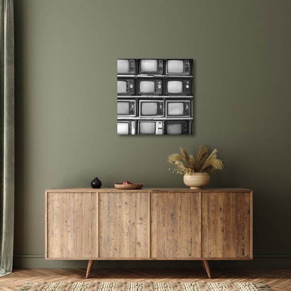 Obraz - Retro televize (30x30 cm)