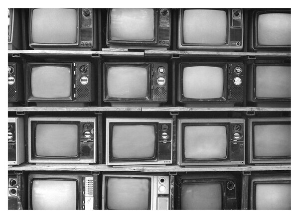 Obraz - Retro televize (70x50 cm)