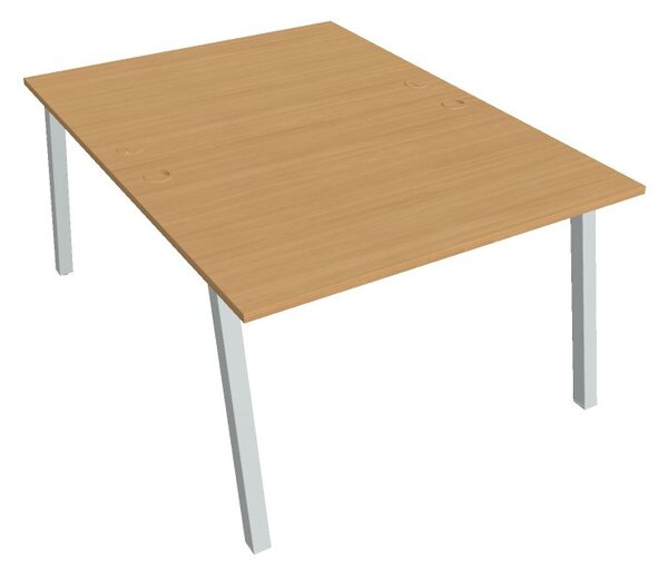 Kancelářský pracovní stůl USDA 1200, bílá RAL 9016, deskaakát