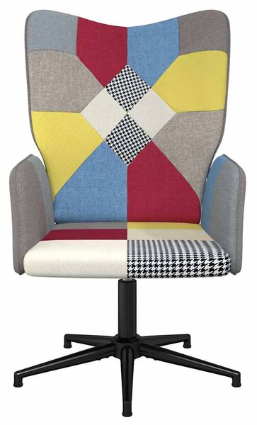 Relaxační křeslo patchwork textil 328187