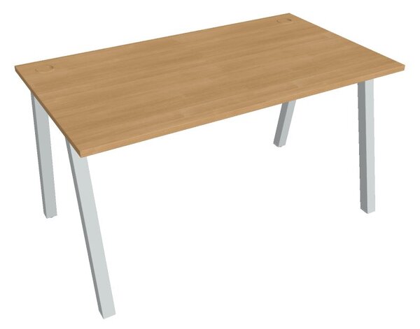 Kancelářský pracovní stůl USA 1400, bílá RAL 9016, deskaakát