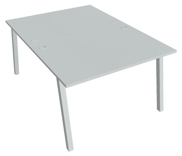 Kancelářský pracovní stůl USDA 1200, bílá RAL 9016, deskaakát
