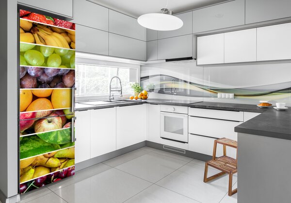 Nálepka na ledničku fototapeta Barevné ovoce FridgeStick-70x190-f-69288644